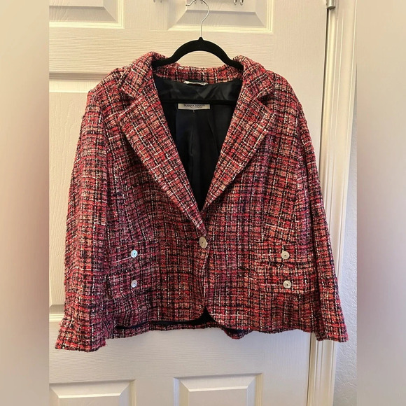 marina rinaldi tweed jacket - Picture 2 of 7
